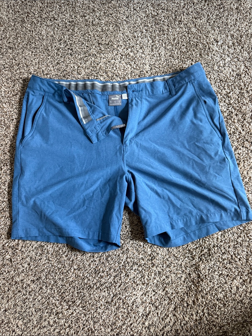 Puma Men's Blue Golf Shorts